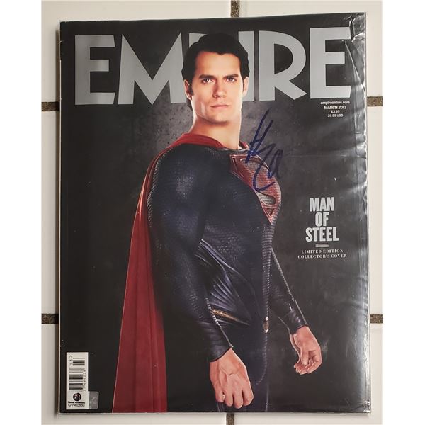 Henry Cavill Signed Magazine.  Superman.  Global Authentics COA.