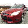 Image 2 : C6L -- 2013 FORD FOCUS, RED, 174944 KMS, FRONT WHEEL DRIVE