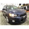 Image 8 : C6P -- 2015 CHEVY SONIC, BLUE, 179951 KMS, FRONT WHEEL DRIVE