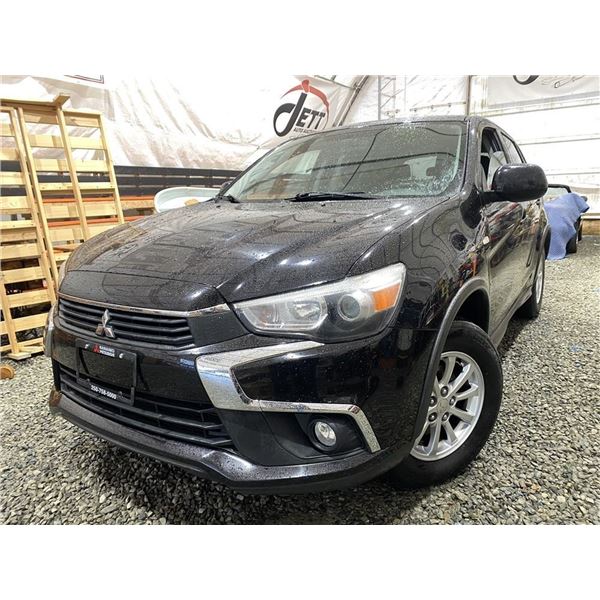 0B -- 2017 MITSUBISHI RVR, BLACK, 179166 KMS, ALL WHEEL DRIVE *BANK REPO*