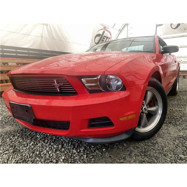 A12I -- 2011 FORD MUSTANG, RED, 183010 KMS