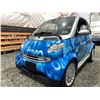 Image 2 : A12L -- 2005 SMART FORTWO CONVERTIBLE, AUTO-MANUAL TRANSMISSION, BLUE, 295966 KMS, REAR WHEEL DRIVE