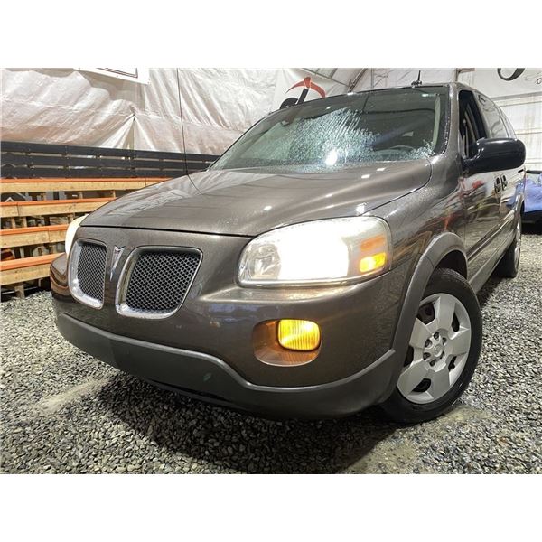 A12R -- 2009 PONTIAC MONTANNA, BROWN, TMU KMS, FRONT WHEEL DRIVE