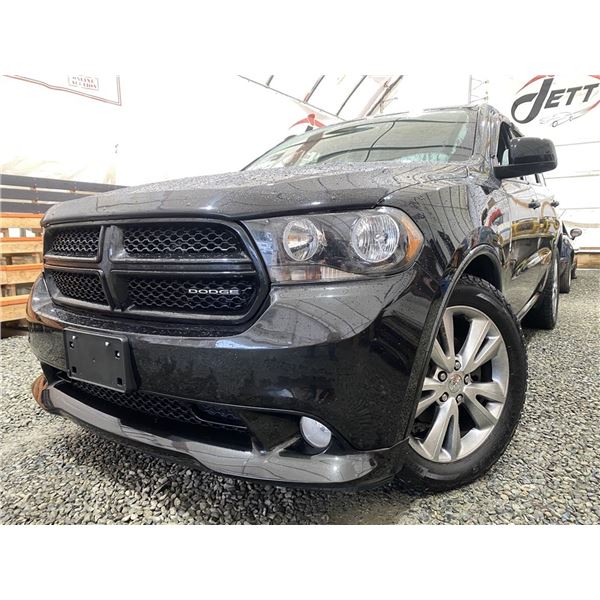 A4 -- 2012 DODGE DURANGO HEAT, BLACK, 216176 KMS, ALL WHEEL DRIVE