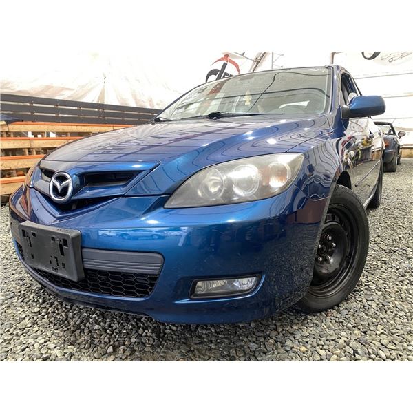 A2 -- 2008 MAZDA 3, BLUE, 280572 KMS, FRONT WHEEL DRIVE