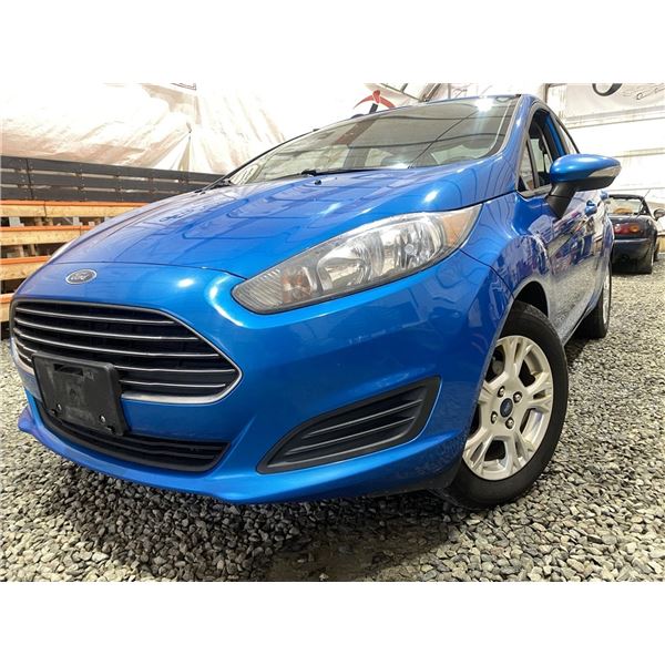 A11 -- 2015 FORD FIESTA, BLUE, 229329 KMS, FRONT WHEEL DRIVE