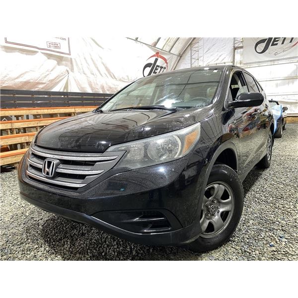 C6X -- 2013 HONDA CRV AWD, BLACK, 224838 KMS, ALL WHEEL DRIVE