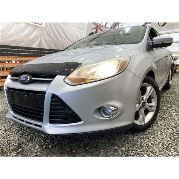 A12B -- 2012 FORD FOCUS SE, SILVER, 178670 KMS, FRONT WHEEL DRIVE
