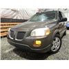 Image 1 : A12R -- 2009 PONTIAC MONTANNA, BROWN, TMU KMS, FRONT WHEEL DRIVE