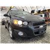Image 8 : B6 -- 2012 CHEVROLET SONIC, BLACK, 156718 KMS, FRONT WHEEL DRIVE