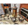 Image 2 : 371 --  SILVER AND SILVER PLATED KETTLE, SUGAR, CREAM POTS, CUTLERY, TRAYS AND MORE