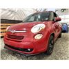 Image 2 : A12X -- 2014 FIAT 500L EASY, RED, 165122 KMS, FRONT WHEEL DRIVE
