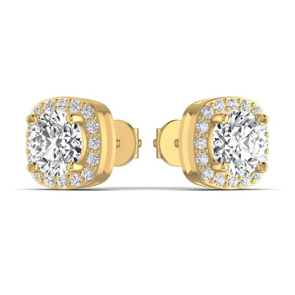 Gold & Lab  Diamond 4.50 Cts Ear Studs