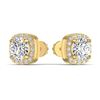 Image 1 : Gold & Lab  Diamond 4.50 Cts Ear Studs