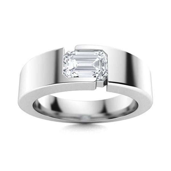 Gold & White  Diamond 2 Cts Ring - E/VVS