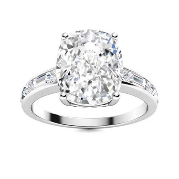 Gold & Brilliant White Diamond 1.25 Cts Ring - E/VVS