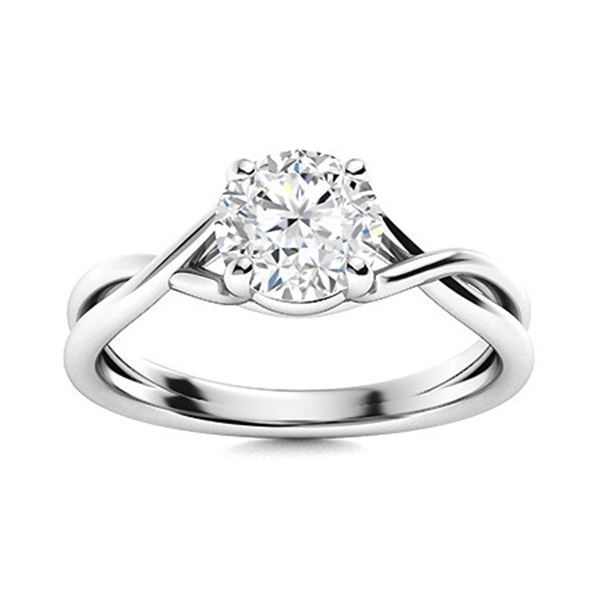 Gold & Brilliant White Diamond 2.5 Cts Ring - E/VVS