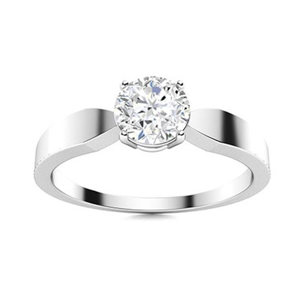 Gold & Brilliant White Diamond 2.50 Cts Ring - E/VVS