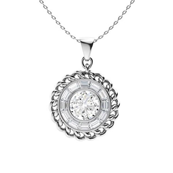 Gold & White Diamonds 3 Cts Necklace - E/VVS