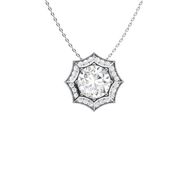Gold & White Diamonds 2.50Cts Necklace - E/VVS