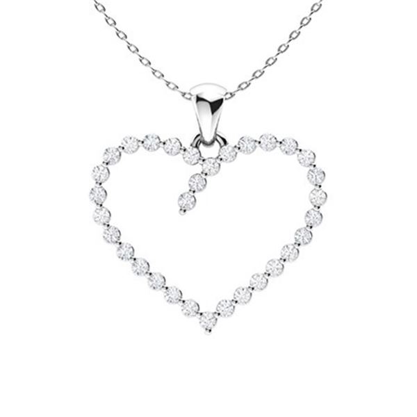 Gold & White Diamonds 2 Cts Necklace - E/VVS