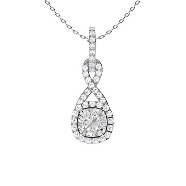 Gold & White Diamonds 3 Cts Necklace - E/VVS
