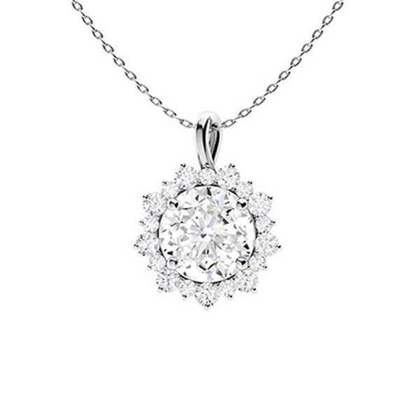 Gold & White Diamonds 2.50 Cts Necklace - E/VVS