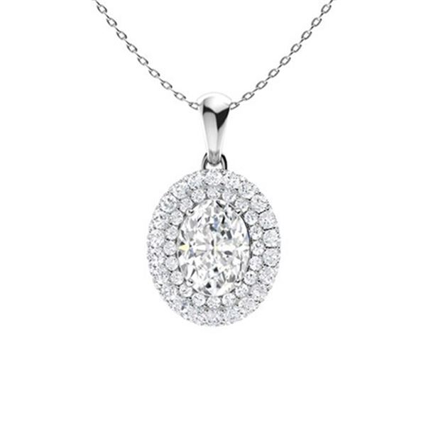 Gold & White Diamonds 3 Cts Necklace - E/VVS