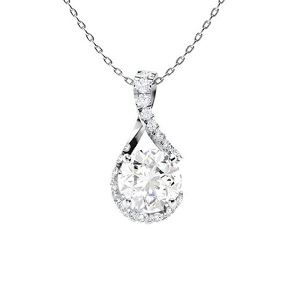Gold & White Diamonds 3 Cts Necklace - E/VVS