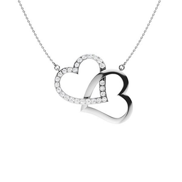 Gold & White Diamonds 2 Cts Necklace - E/VVS