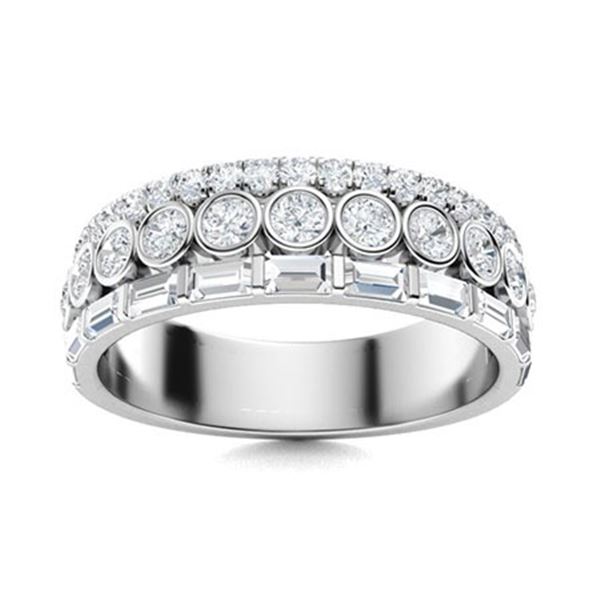 Gold & White Diamond 5.00 Cts  Ring