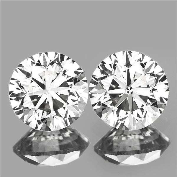 Brilliant White Diamond Pair 2 Cts - IGI Cerified