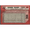 Image 2 : 1989 BOWMAN ROBIN YOUNT (HOF)