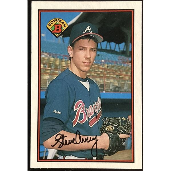 1989 BOWMAN STEVE AVERY ROOKIE CARD