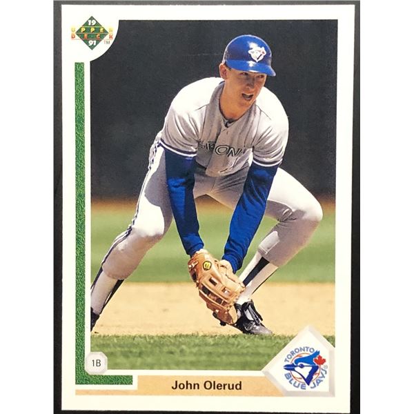 1991 UPPER DECK JOHN OLERUD ROOKIE CARD