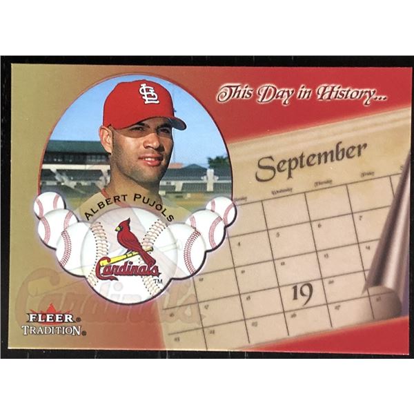 2002 FLEER ALBERT PUJOLS ROOKIE CARD