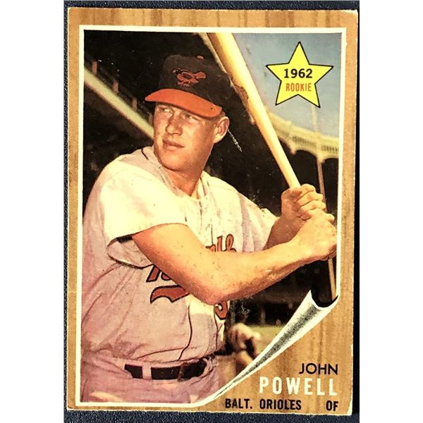 1962 TOPPS BOOG POWELL ROOKIE CARD