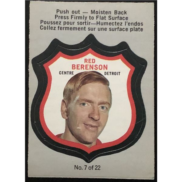 1972-73 O-PEE-CHEE INSERT RED BERENSON (HOF)