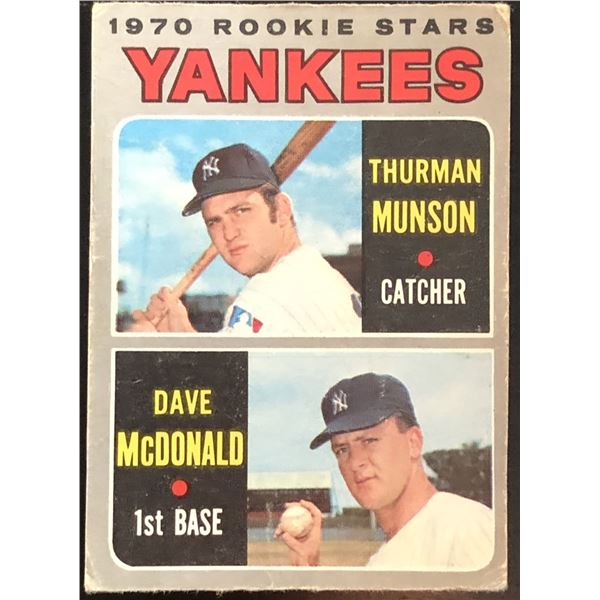 1970 O-PEE-CHEE THURMAN MUNSON ROOKIE CARD