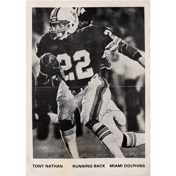 Tony Nathan Signed Photo