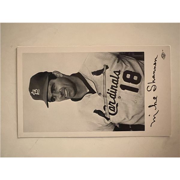 Mike Shannon facsimile signed photo. 3x5 inches