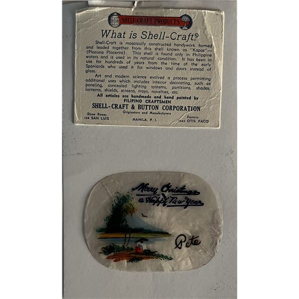 Filipino Chistmas Shell-Craft. 3x4 inches