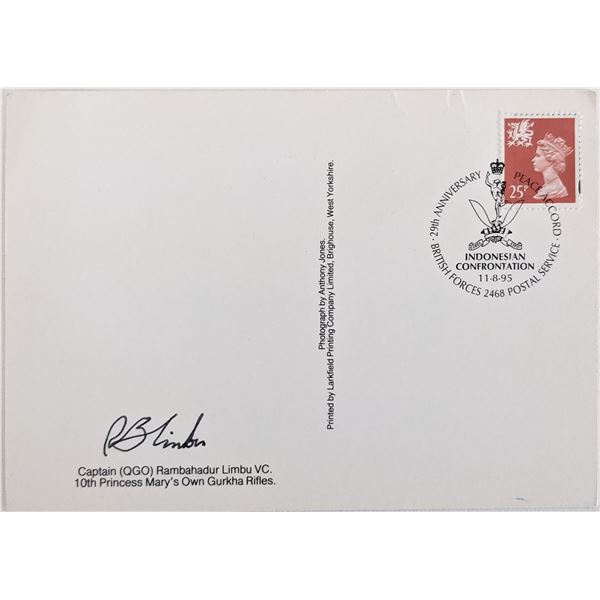 Rambahadur Limbu signed post card