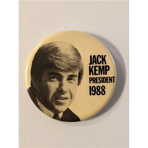 Jack Kemp 1988 Presidential Campaign Pin
