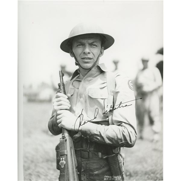Frank Sinatra signed "From Here to Eternity" movie photo. GFA Authenticated