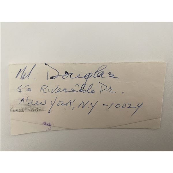 N. Douglas signed note