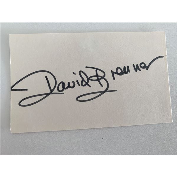 Comedian David Brenner original signature