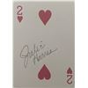 Image 1 : Actress Julie Harris signed playing card