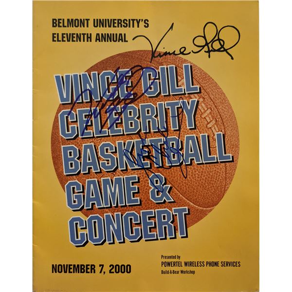 Vince Gill Signed Celebrity Basketball Game Program
