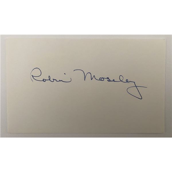Robin Moseley original signature